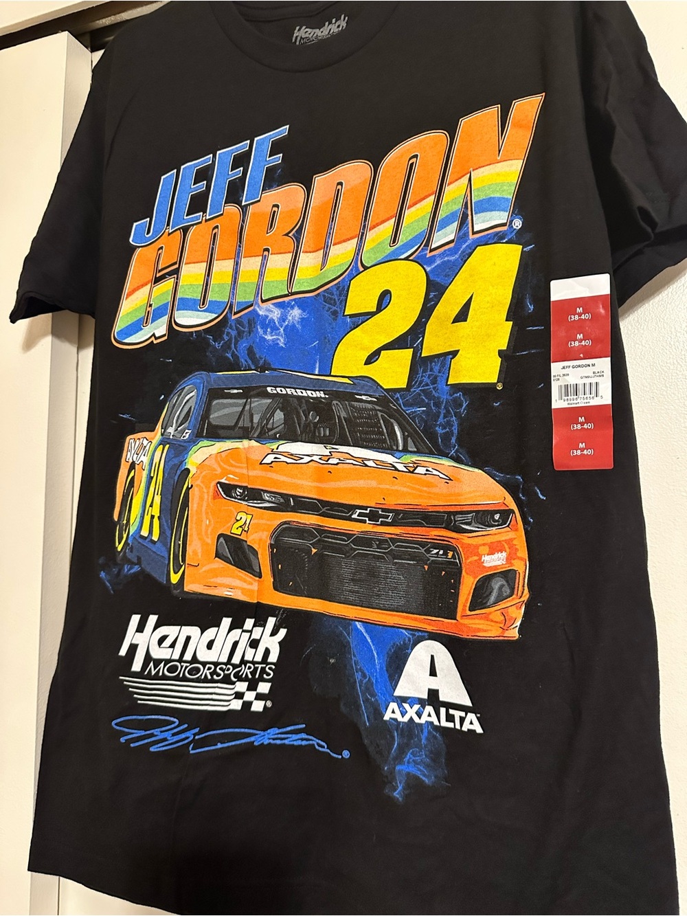 Hendrick Motorsports Jeff Gordon 24 Graphic Tee - Black/Orange